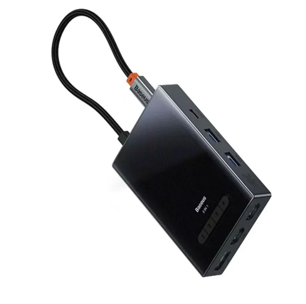 هاب 8 پورت USB-C باسئوس مدل BS-OH082 Focus Series