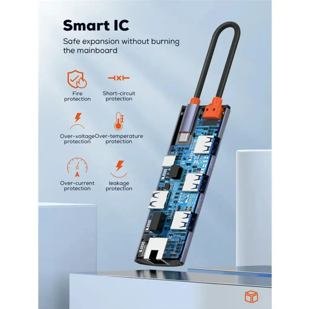 هاب 5 پورت USB-C الدنیو مدل DS-15u
