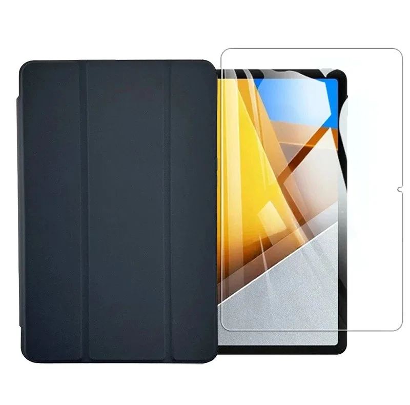 کیف کلاسوری مدل GLASS مناسب برای تبلت سامسونگ Galaxy Tab A9 Plus X216 به همراه محافظ صفحه نمایش