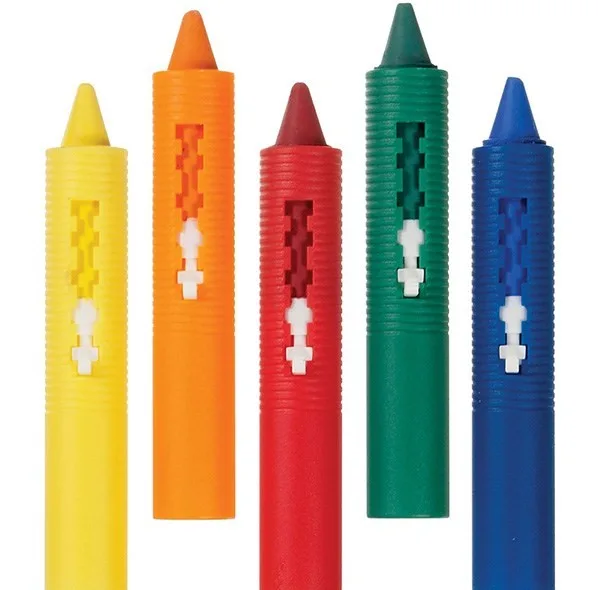 پاستل 5 رنگ حمام مانچکین مدل Bath Crayons