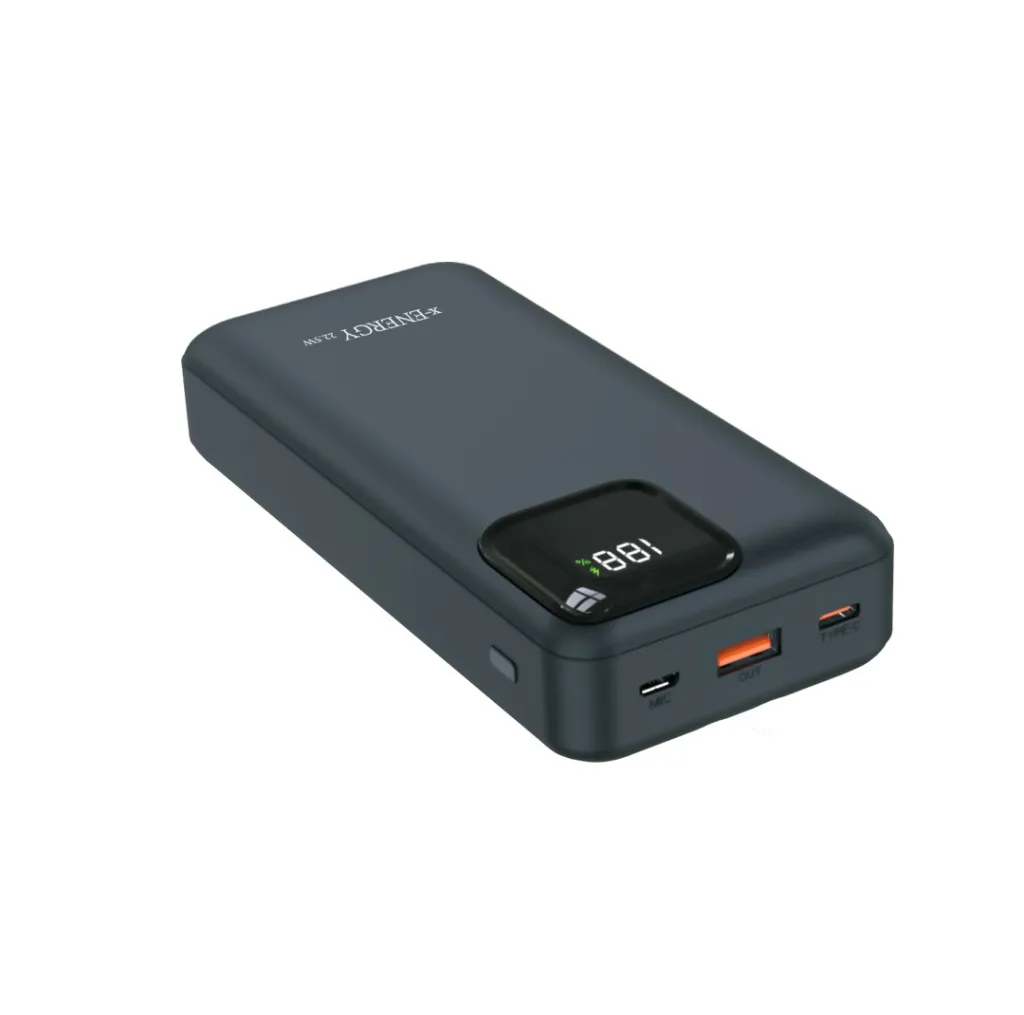 پاوربانک 22.5 وات ایکس انرژی مدل x-822 ظرفیت 20000 میلی‌آمپرساعت به همراه کابل USB-C