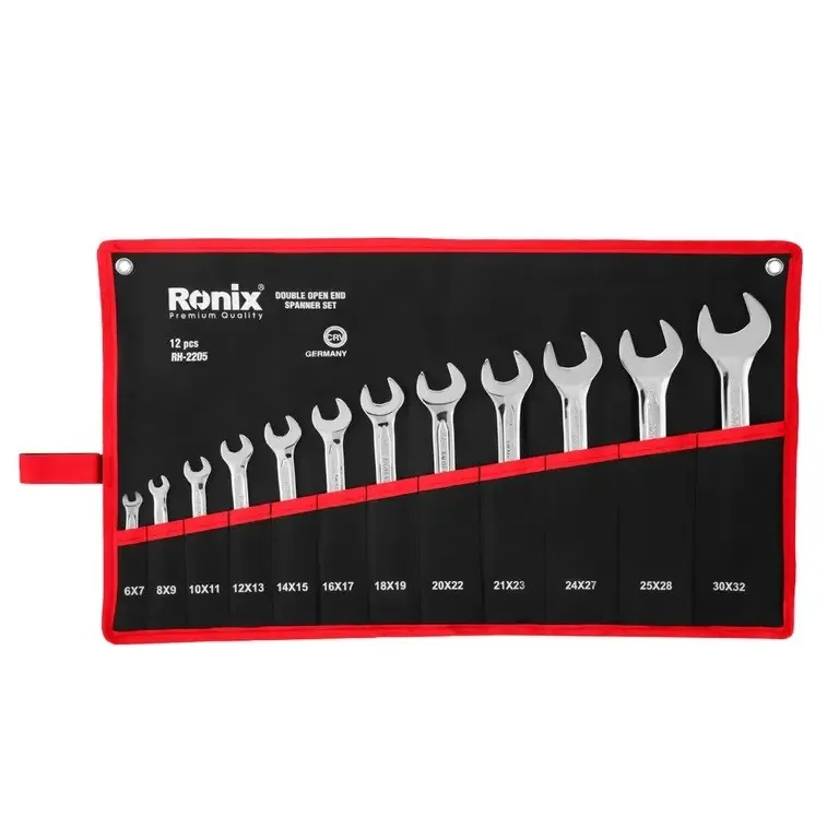 آچار دو سر تخت رونیکس مدل RH-2205 مجموعه 12 عددی