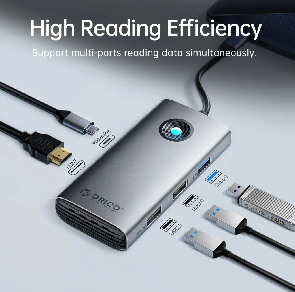 هاب 6 پورت USB-A اوریکو مدل PW11-6PCR