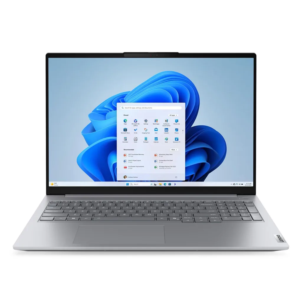 لپ تاپ 16 اینچی لنوو مدل ThinkBook 16 G8 IAL-Core Ultra 9 185H-16GB DDR5 5600MHz-512GB SSD-IPS 60Hz-Backlit-Fingerprint