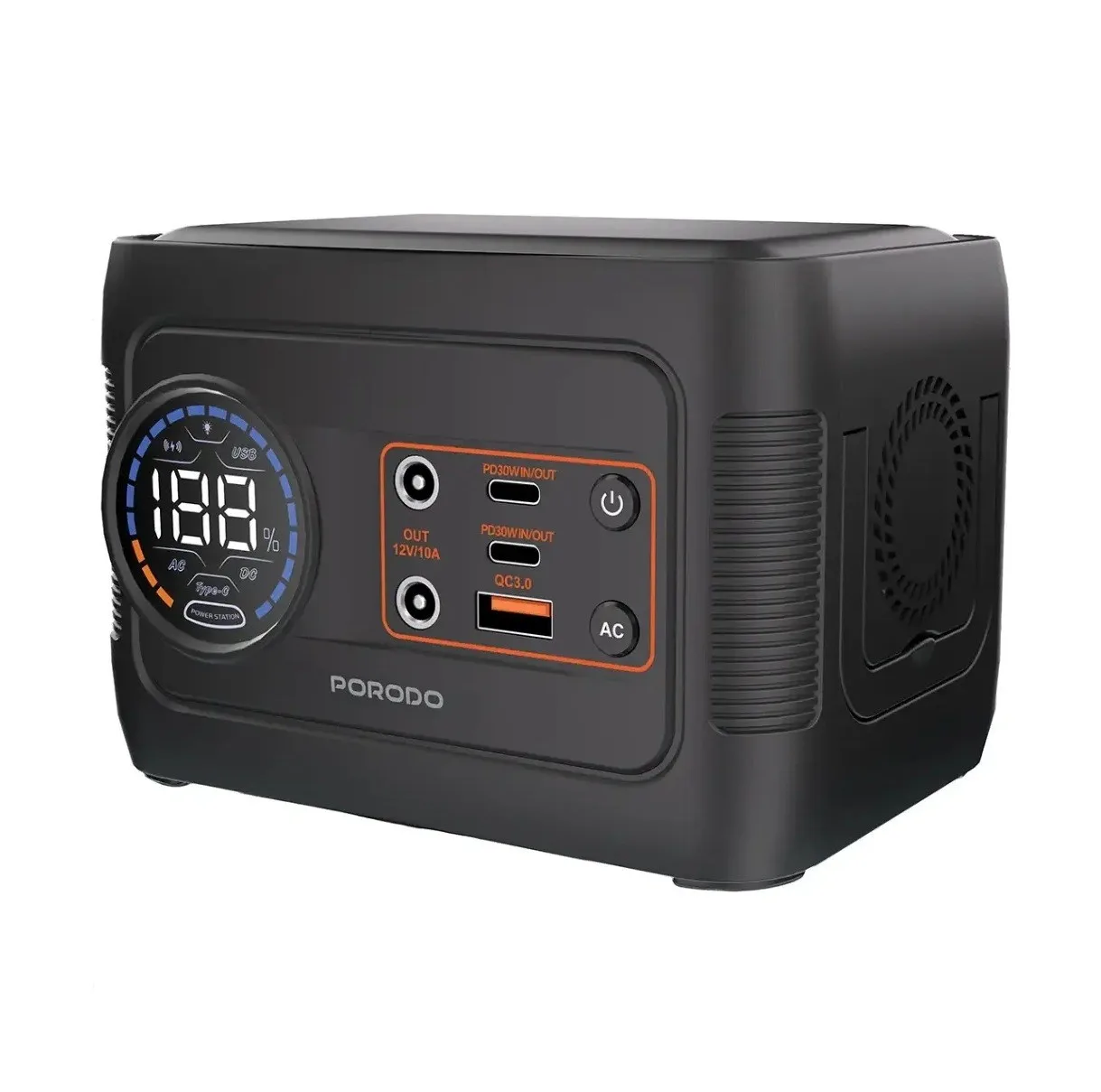 پاوراستیشن 150وات پرودو مدل FORCEBASE PDD150GYBK ظرفیت 52000 میلی آمپر ساعت