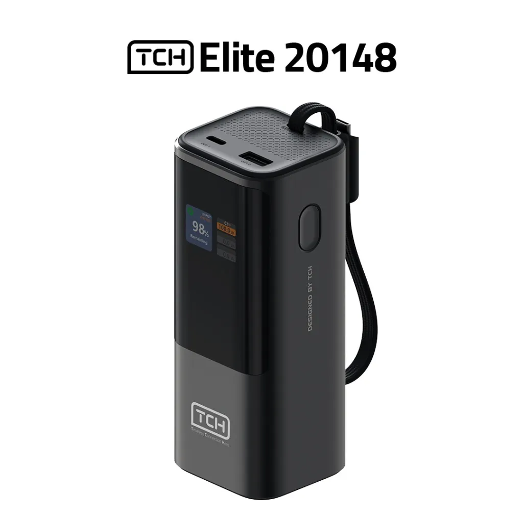 پاوربانک 148 وات تی سی اچ مدل Elite 20148 ظرفیت 20000 میلی‌آمپرساعت