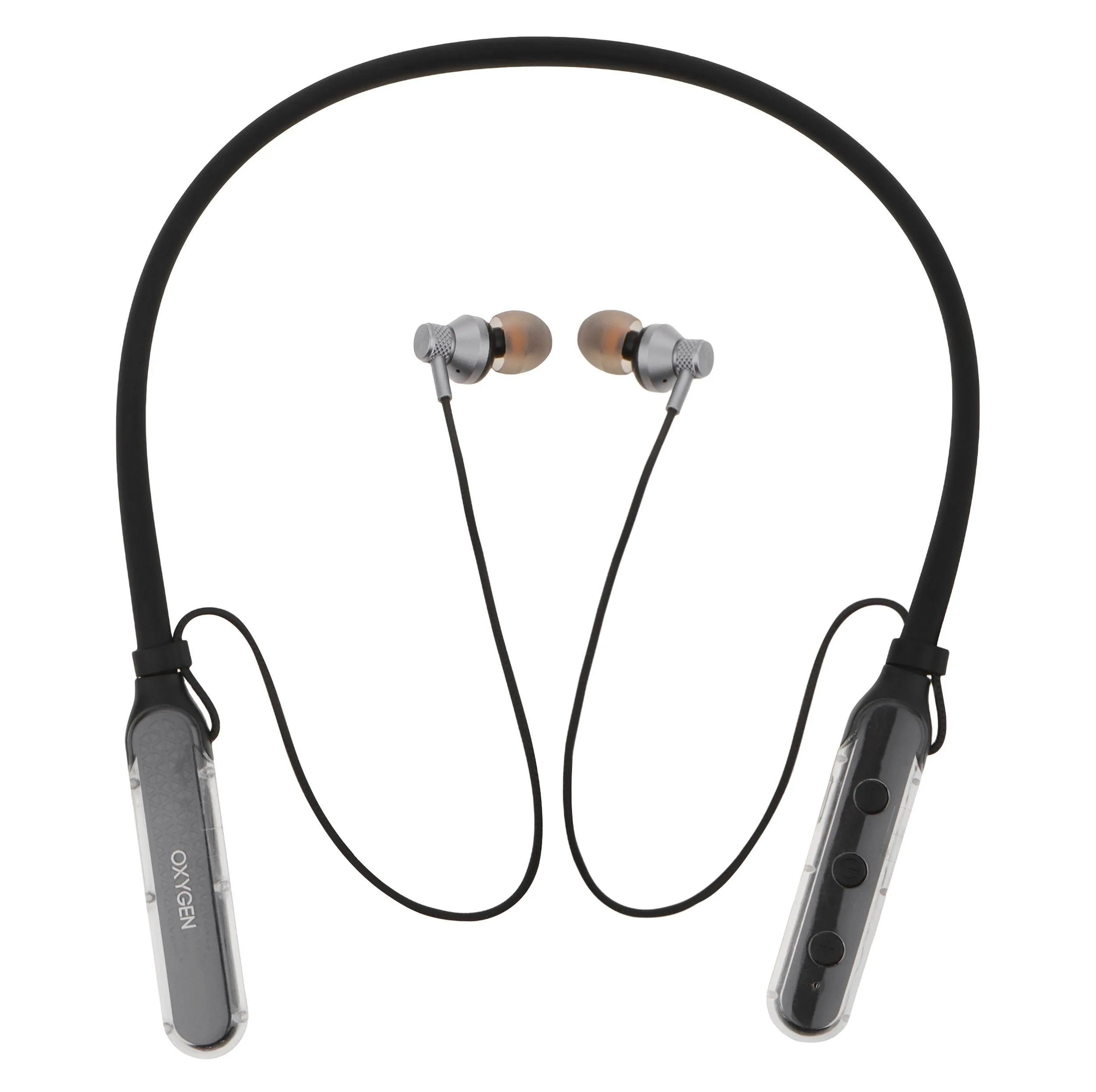 هدفون بلوتوثی گردنی اکسیژن مدل E10 فاقد قابلیت حذف نویز، درگاه شارژ USB Type-C، طراحی ارگونومیک، باتری قابل شارژ تا 130 ساعت