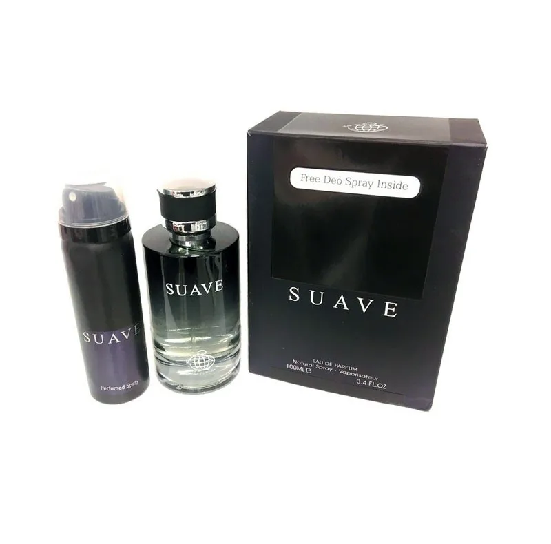 ادو پرفیوم مردانه فراگرنس ورد مدل Suave حجم 100 میلی لیتر به همراه اسپری فراگرنس مدل Suave حجم 75 میلی لیتر
