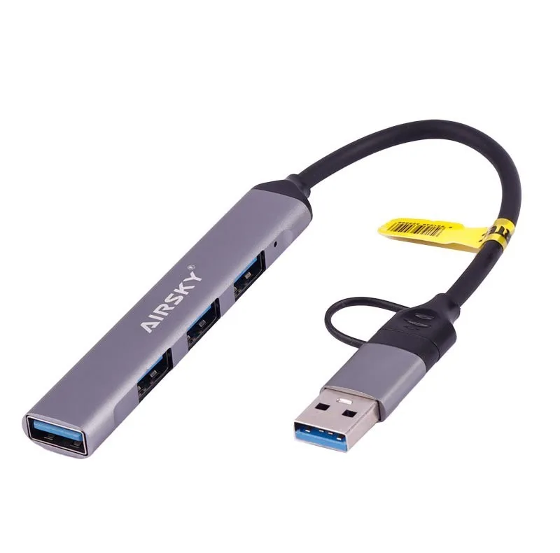 هاب 4 پورت USB 3.0 /USB-C ایراسکای مدل HC-77