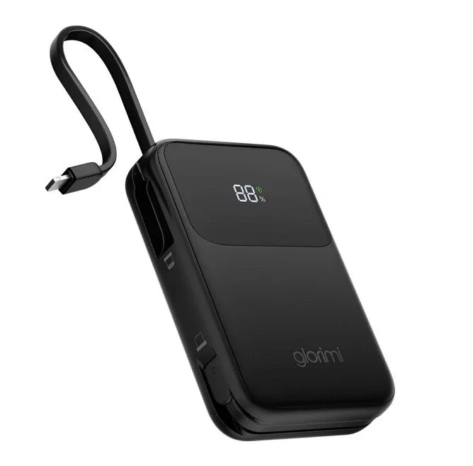 پاوربانک 45 وات گلوریمی مدل ACTIVECORE ظرفیت 20000 میلی‌آمپرساعت به همراه دو کابل USB-C و لایتنینگ