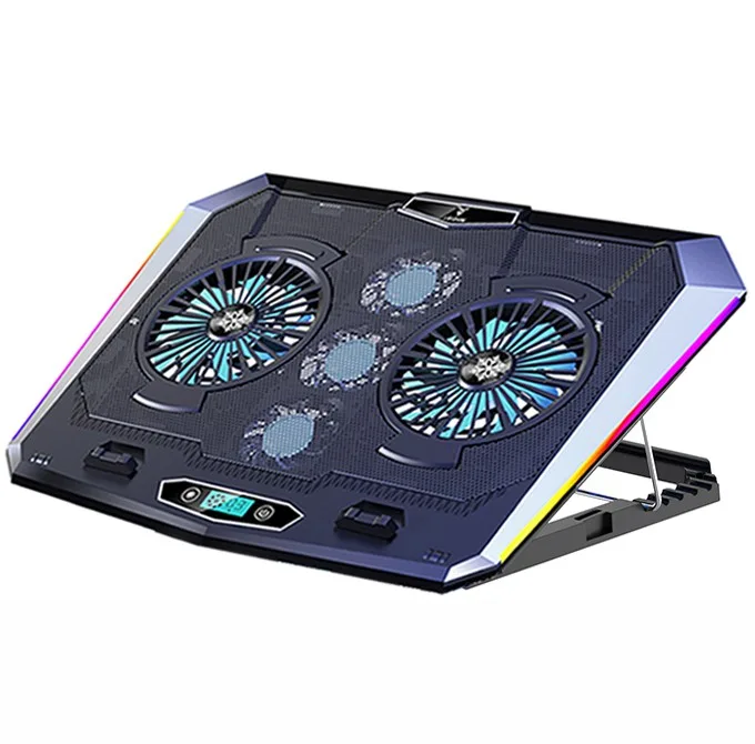 پایه خنک کننده لپ تاپ گیمینگ مدل RGB 5FAN D10 کد MOBILE STAND
