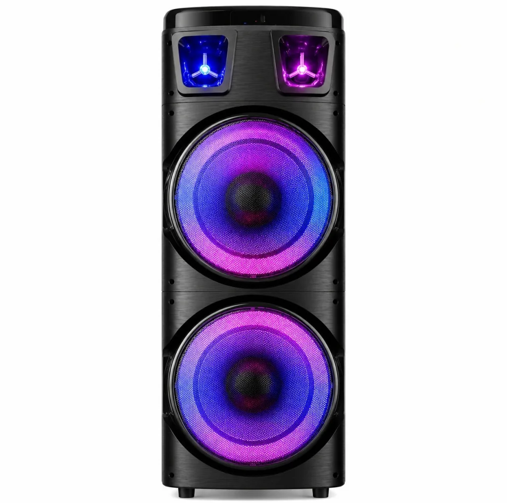اسپیکر بلوتوثی قابل حمل برودو مدل Karaoke Box dual 10inch