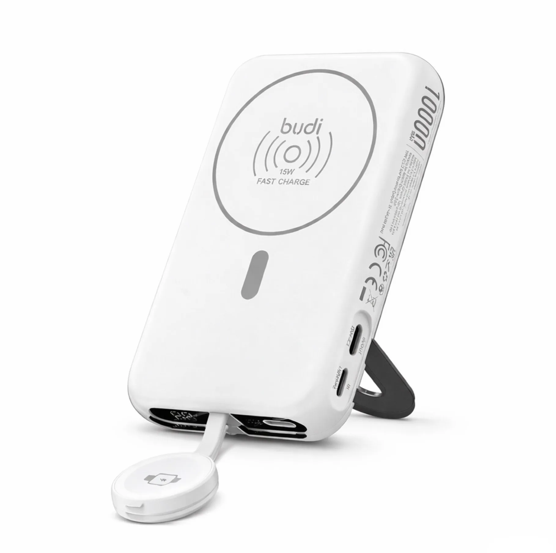پاوربانک بی‌سیم 20 وات بودی مدل PB806W ظرفیت 10000 میلی‌آمپر‌ساعت