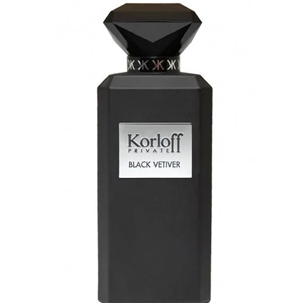 ادو تویلت مردانه و زنانه Korloff مدل Private Black Vetiver حجم 88 میلی لیتر