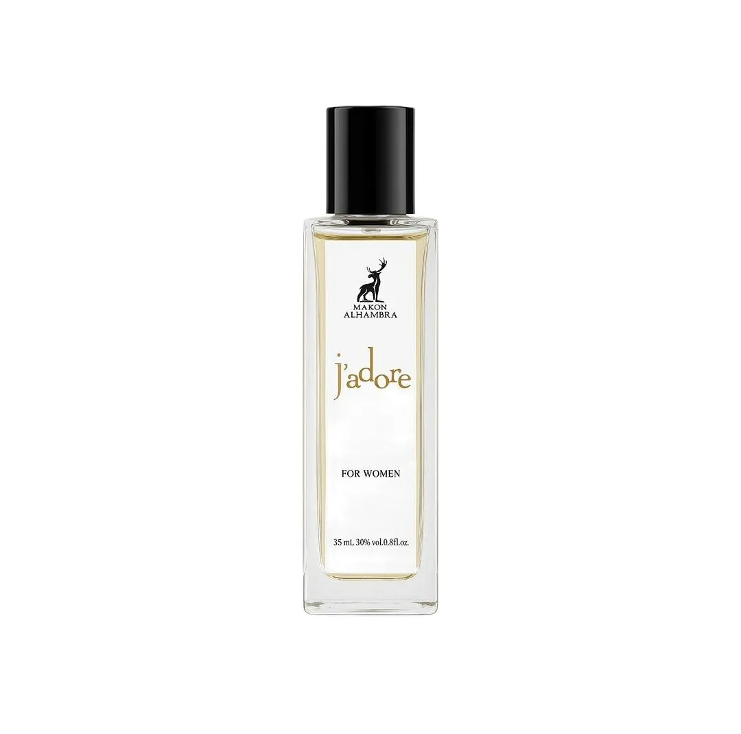 عطر جیبی زنانه الحمبرا مدل Jadore با رایحه خنک حجم 35 میلی‌لیتر