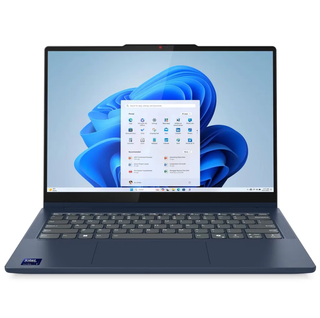 لپ تاپ 14 اینچی لنوو مدل IdeaPad 5 2-in-1 14IAL10-Core Ultra 5 225U-8GB LPDDR5x 8000MHz-512GB SSD-IPS-Touch-Backlit-W