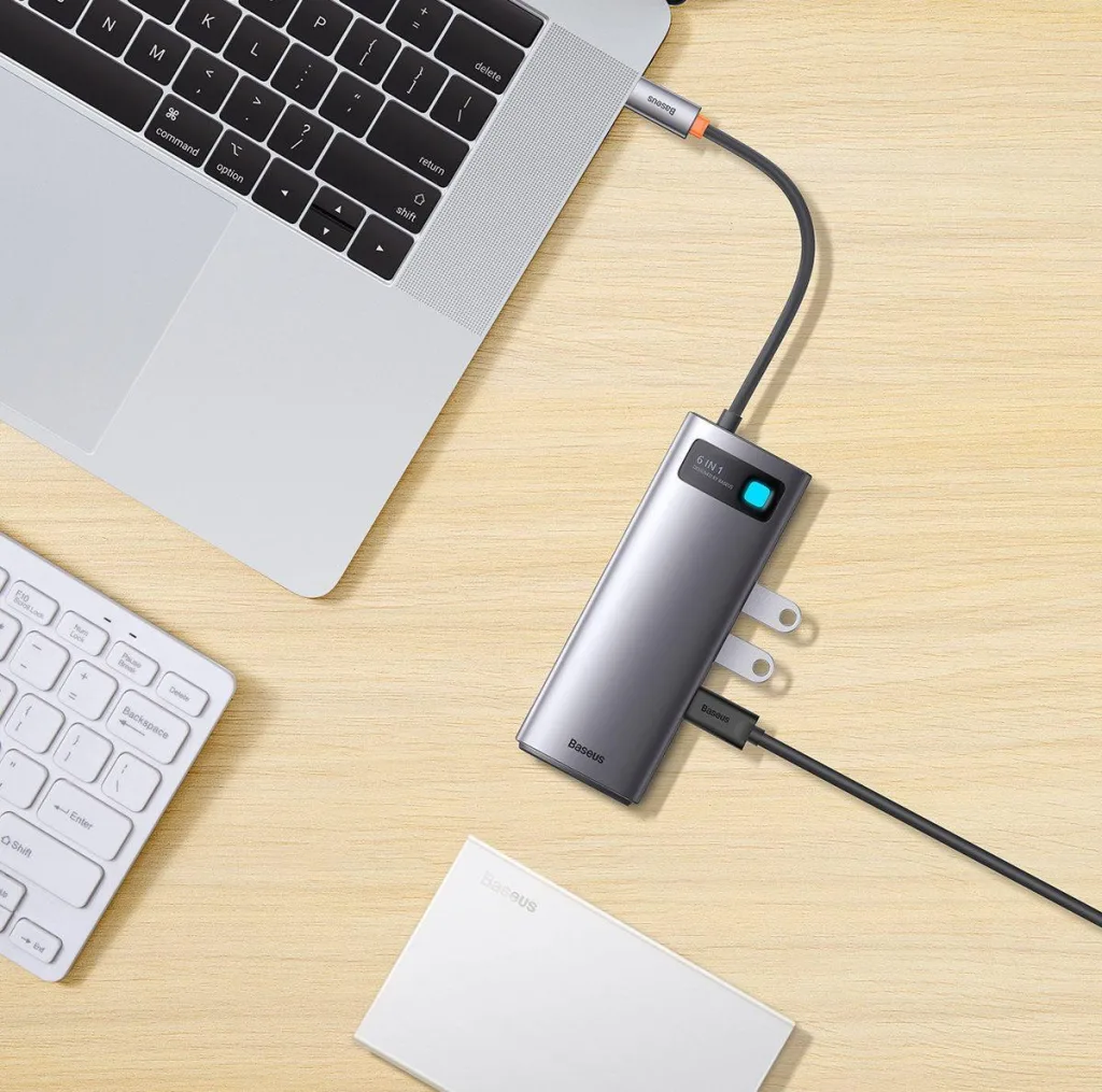 هاب 6 پورت USB-C باسئوس مدل CW0G