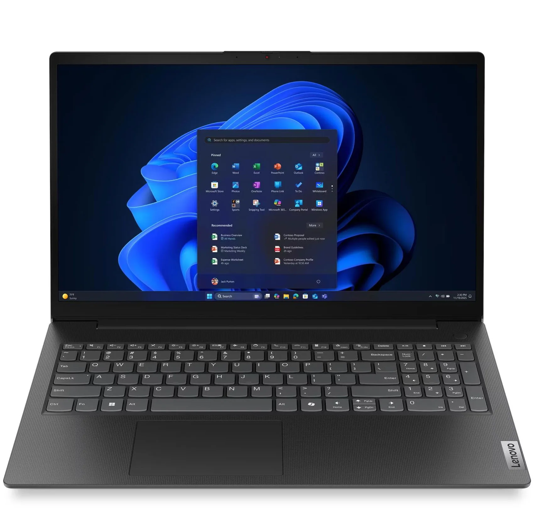 لپ‌تاپ 15.6 اینچی لنوو مدل V15 G6 ITN-N100-16GB DDR5 4800MHz-512GB SSD-TN - کاستوم شده