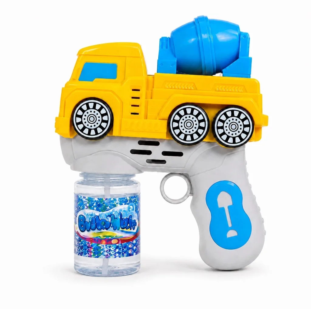 حباب ساز مدل تفنگی چراغدار طرح کامیون میکسر کد BUBBLE GUN TRUCK TRB