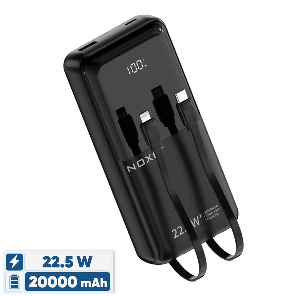 پاوربانک نوکسو مدل PN-2 ظرفیت 20 هزار میلی آمپر ساعت