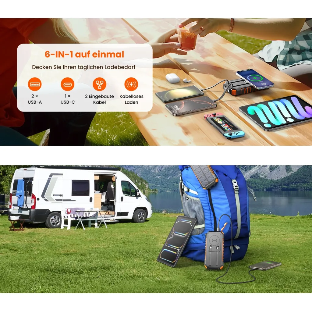پاوربانک بی سیم 12 وات مدل T11PWX ظرفیت 27000 میلی‌آمپرساعت به همراه کابل usb-c