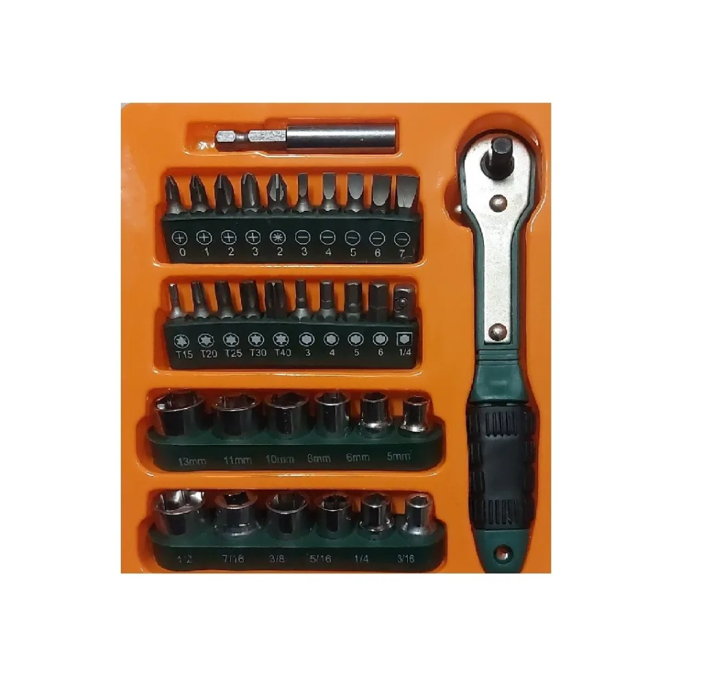 آچار بکس مدل 34PCS مجموعه 34 عددی