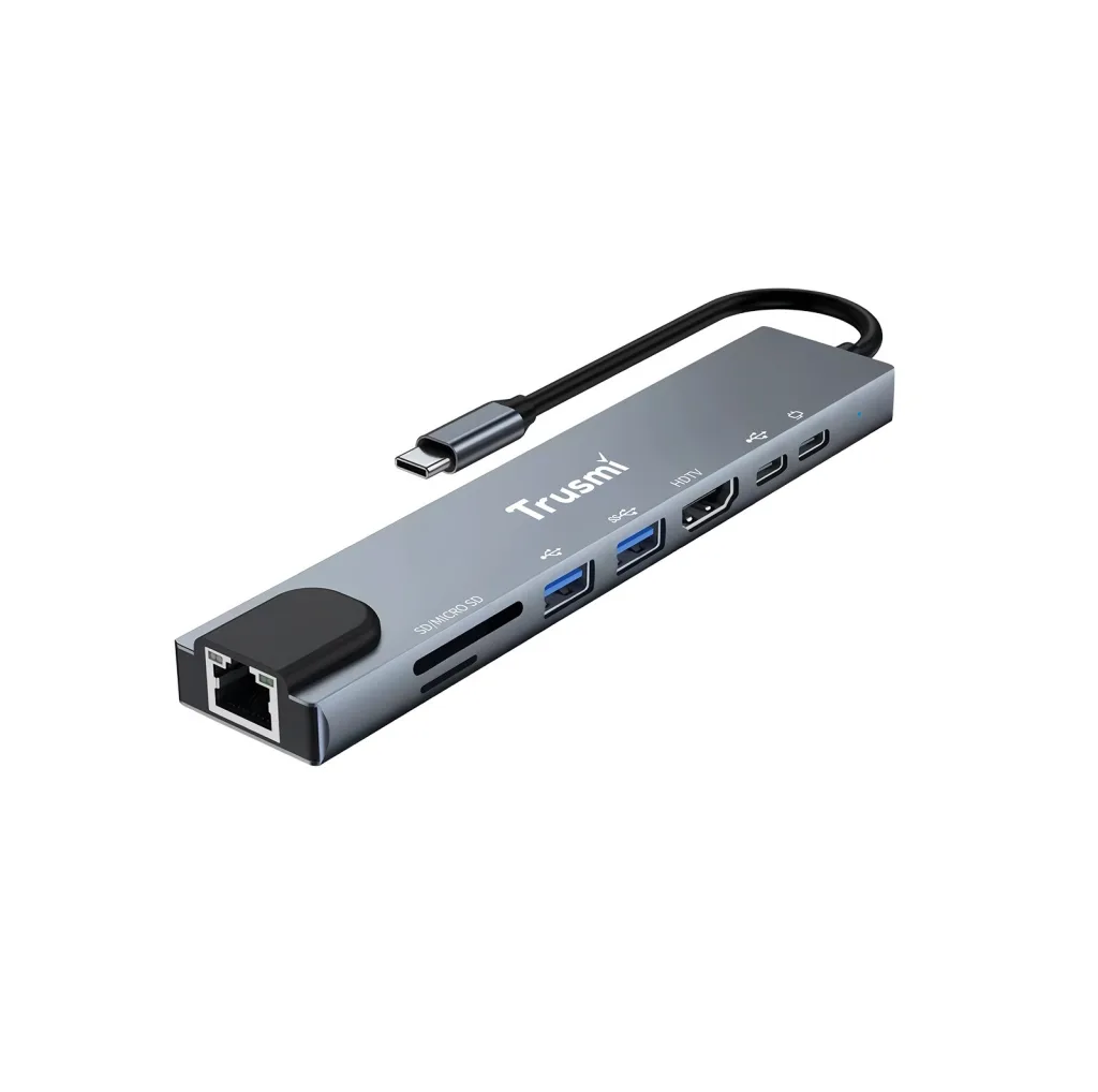 هاب 8 پورت USB-C تراسمی مدل DS01-02