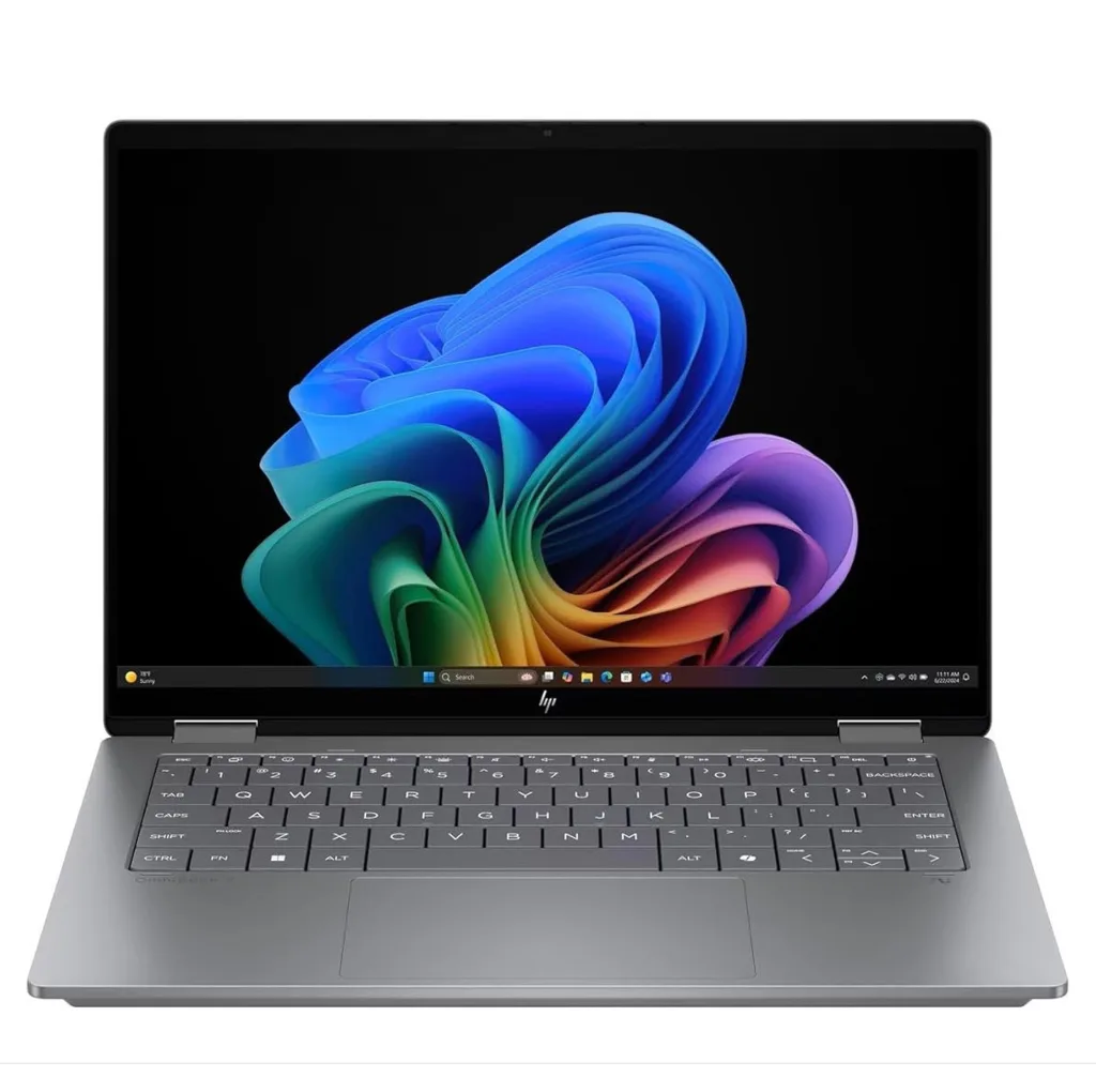 لپ تاپ 14 اینچی اچ‌ پی مدل OmniBook X Flip 14-fm0013dx-Core Ultra 5 226V-16GB LPDDR5X 8533MHz-512GB SSD-Touch-Backlit-W