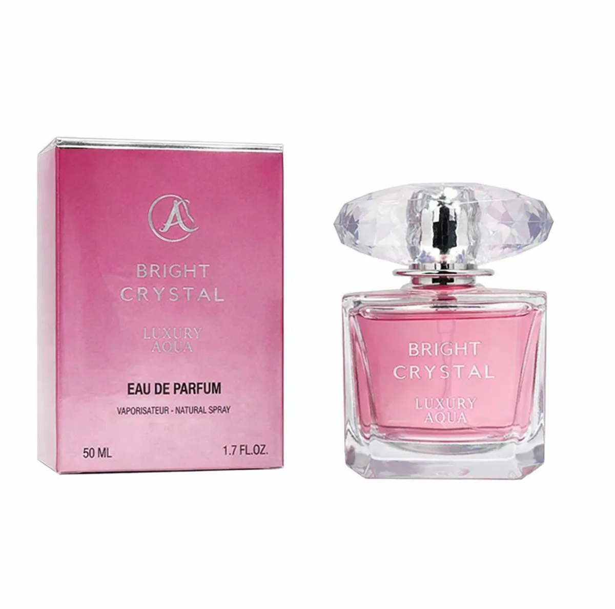 ادوپرفیوم زنانه لاکچری آکوا مدل Bright Crystal با رایحه خنک حجم 50 میلی‌لیتر