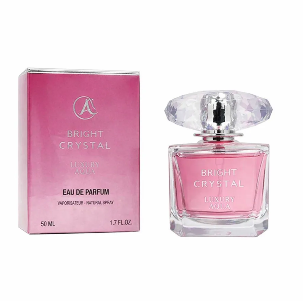 ادوپرفیوم زنانه لاکچری آکوا مدل Bright Crystal با رایحه خنک حجم 50 میلی‌لیتر