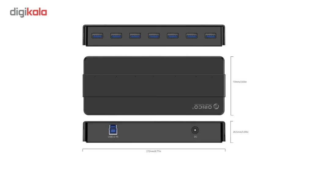 هاب 7 پورت USB 3.0 اوریکو مدل H7928-U3-V1