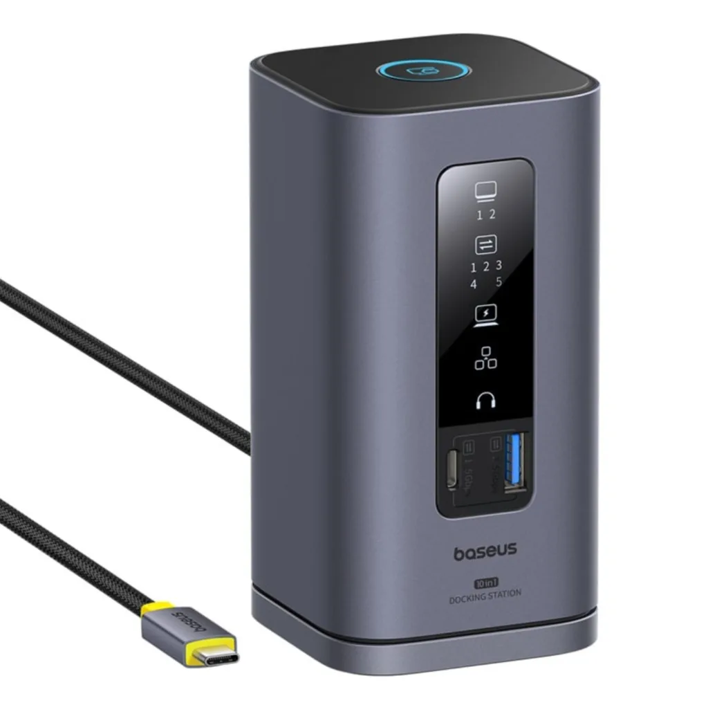 هاب 10 پورت USB-C بیسوس مدل BS-OH174   به همراه کابل USB-C