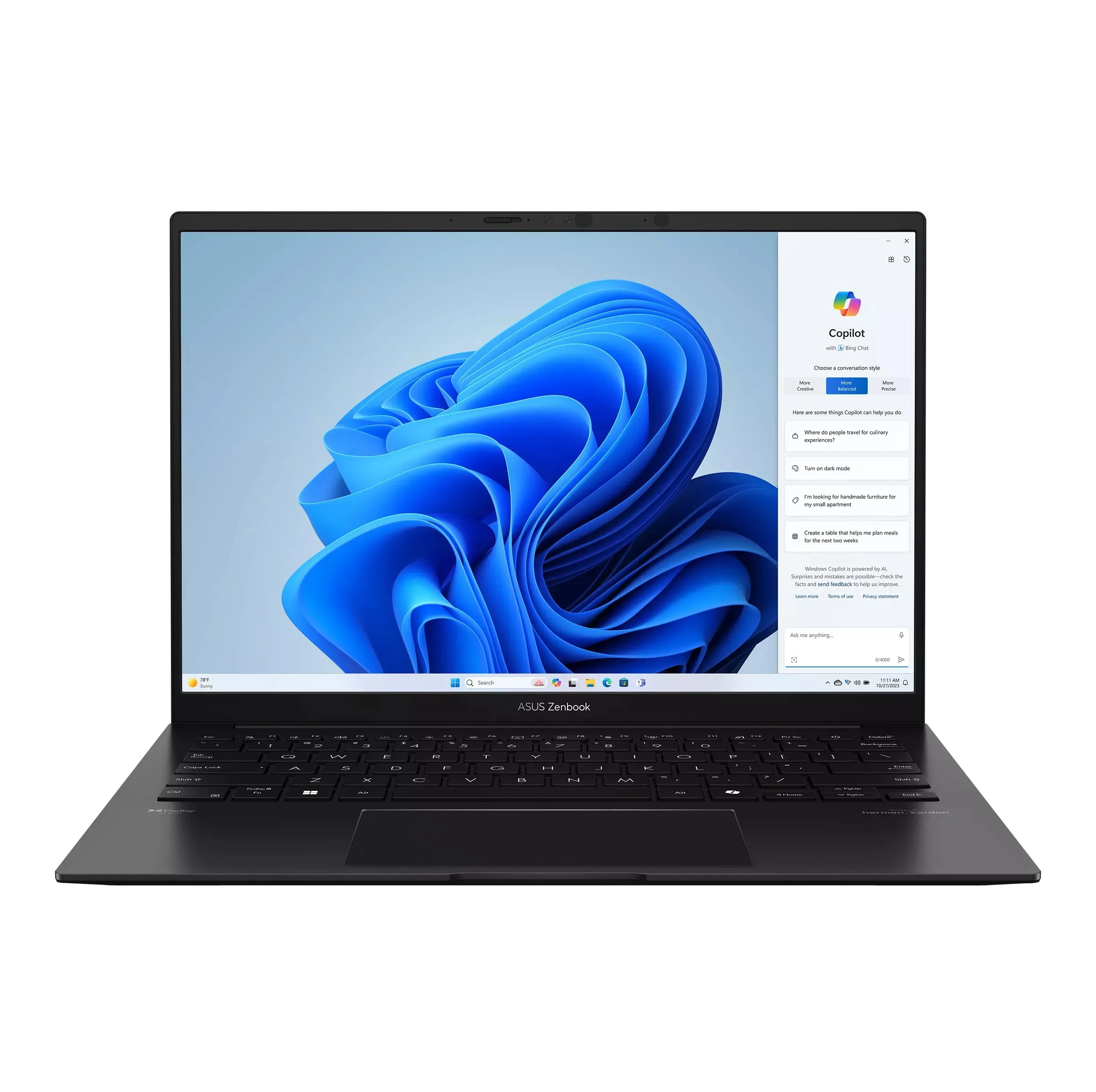 لپ‌تاپ 14 اینچی ایسوس مدل Zenbook 14 OLED UM3406KA-Ryzen Ai 7 350-32GB LPDDR5X-1TB SSD-Touch