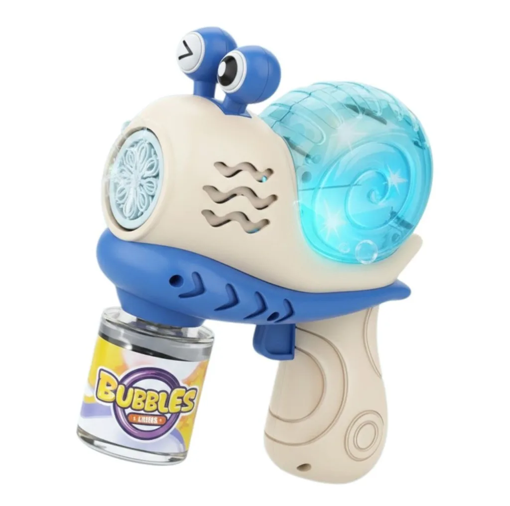 حباب ساز مدل تفنگی موزیکال چراغدار شارژی طرح حلزونی کد SNAIL GUN TRB