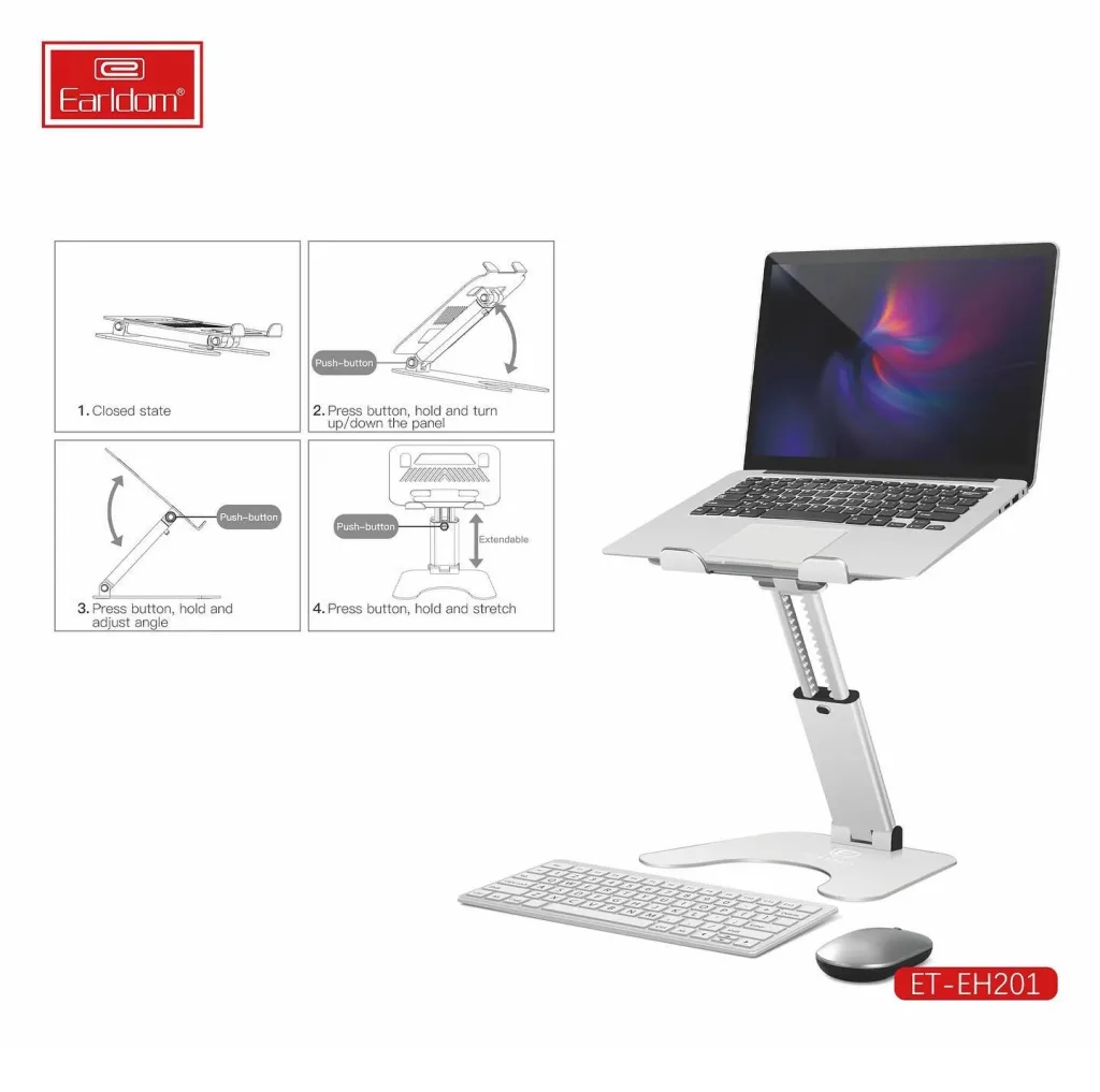 پایه نگهدارنده لپ تاپ ارلدام مدل EH201