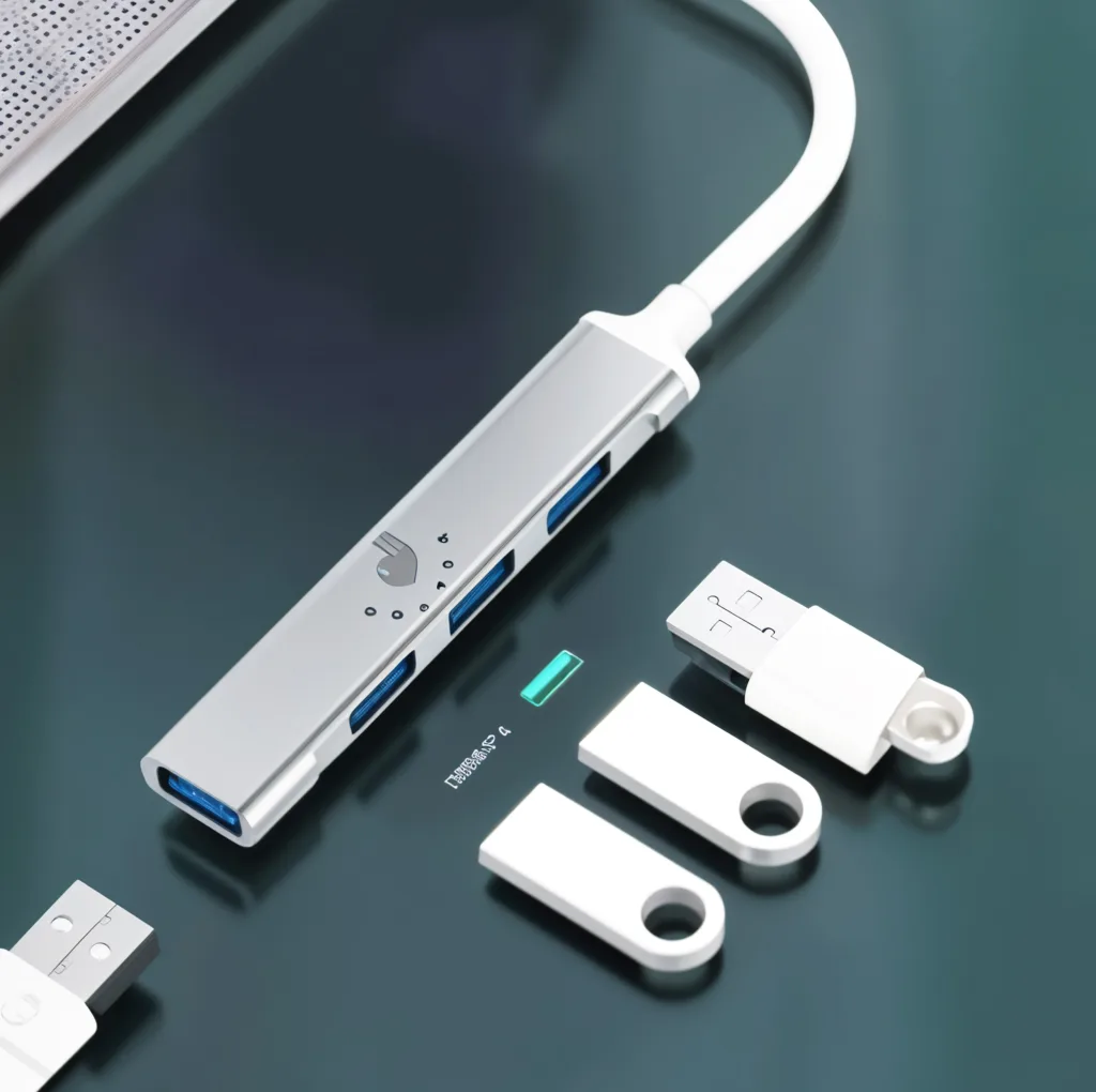 هاب 4 پورت USB-C اکی یس مدل 4IN1 TYPE-C