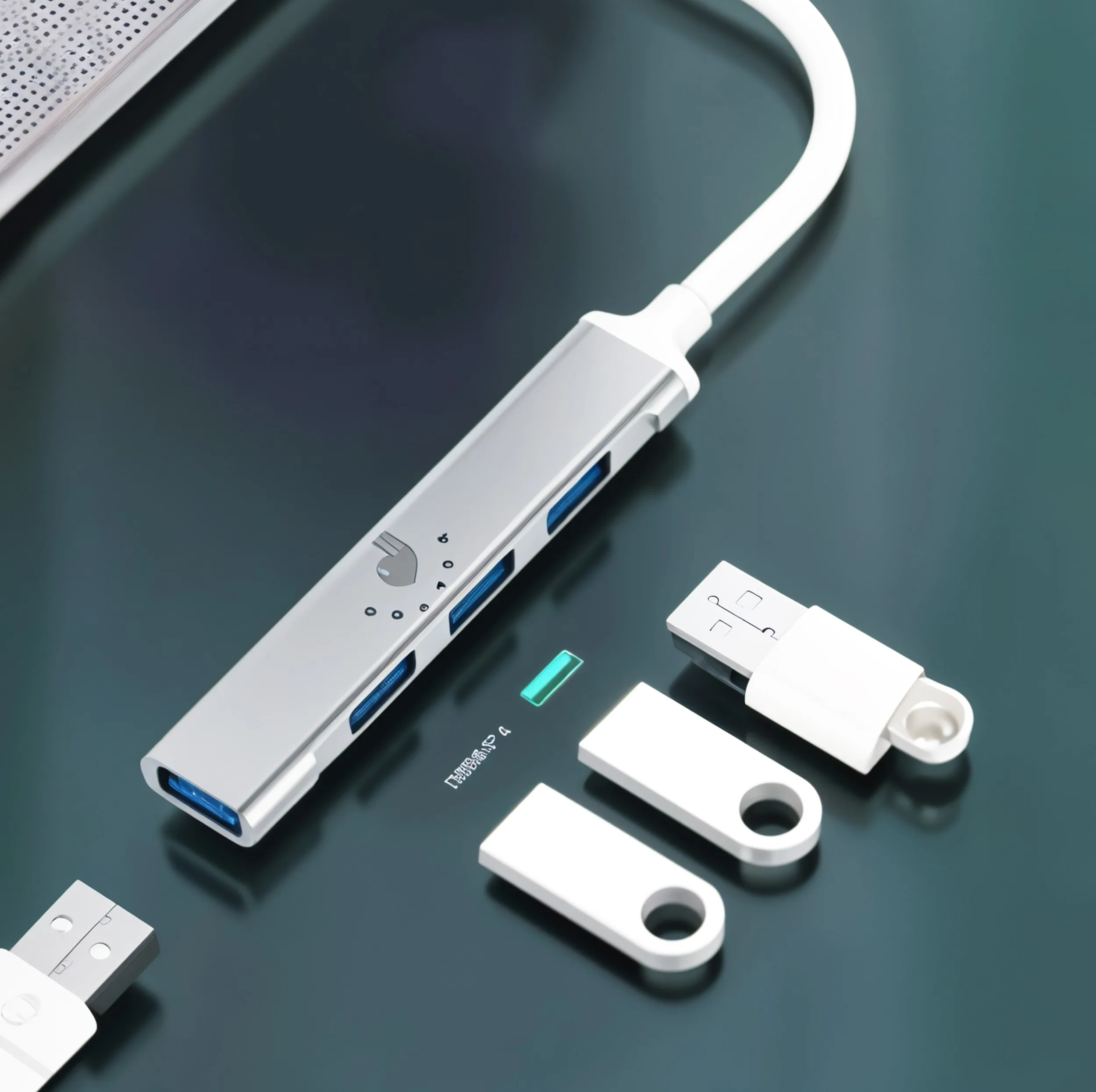 هاب 4 پورت USB-C اکی یس مدل 4IN1 TYPE-C