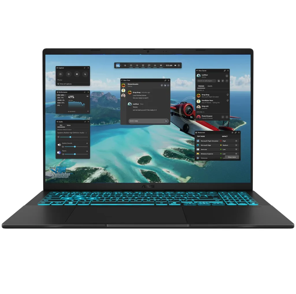 لپ تاپ 16 اینچی ایسوس مدل V16 V3607VU-RP118-Core 7 240H-8GB DDR5 5600MHz-1TB SSD-RTX4050 6GB-FHD 144Hz - کاستوم شده