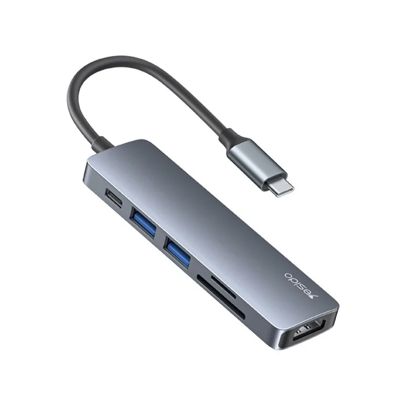هاب 6 پورت usb-c یسیدو مدل HB11