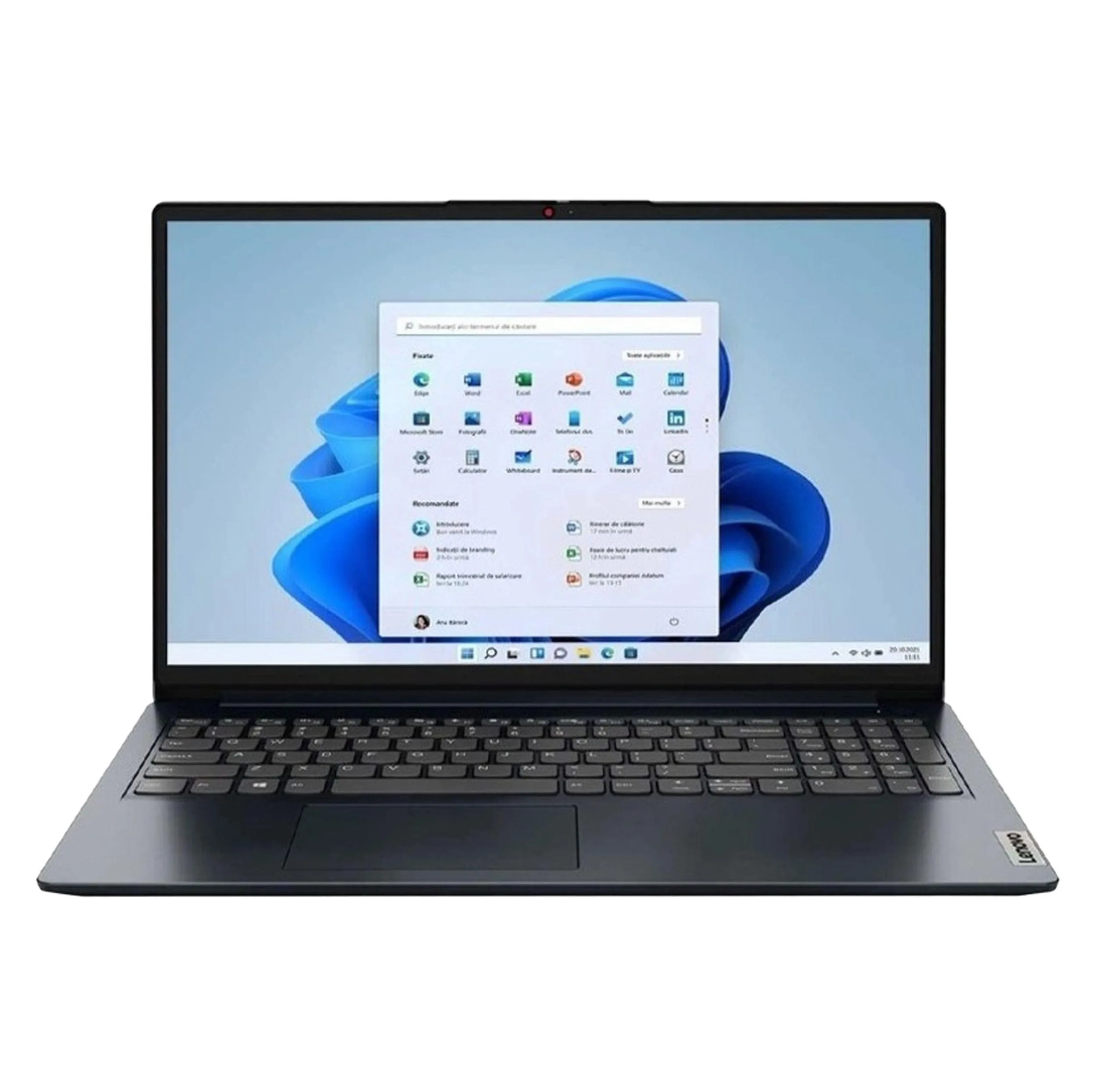 لپ‌تاپ لنوو مدل IdeaPad 1 15IJL7 با پردازنده Celeron N4500، رم DDR4 8GB با فرکانس 3200MHz، حافظه SSD با ظرفیت 256GB، نمایشگر 15.6 اینچ TN با وضوح HD، دارای سیستم‌عامل Windows 11