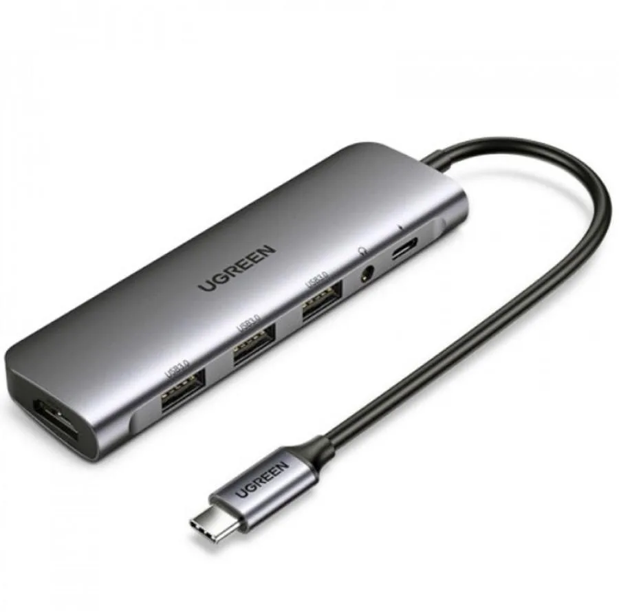هاب 6 پورت USB-C یوگرین مدل  CM136-80132