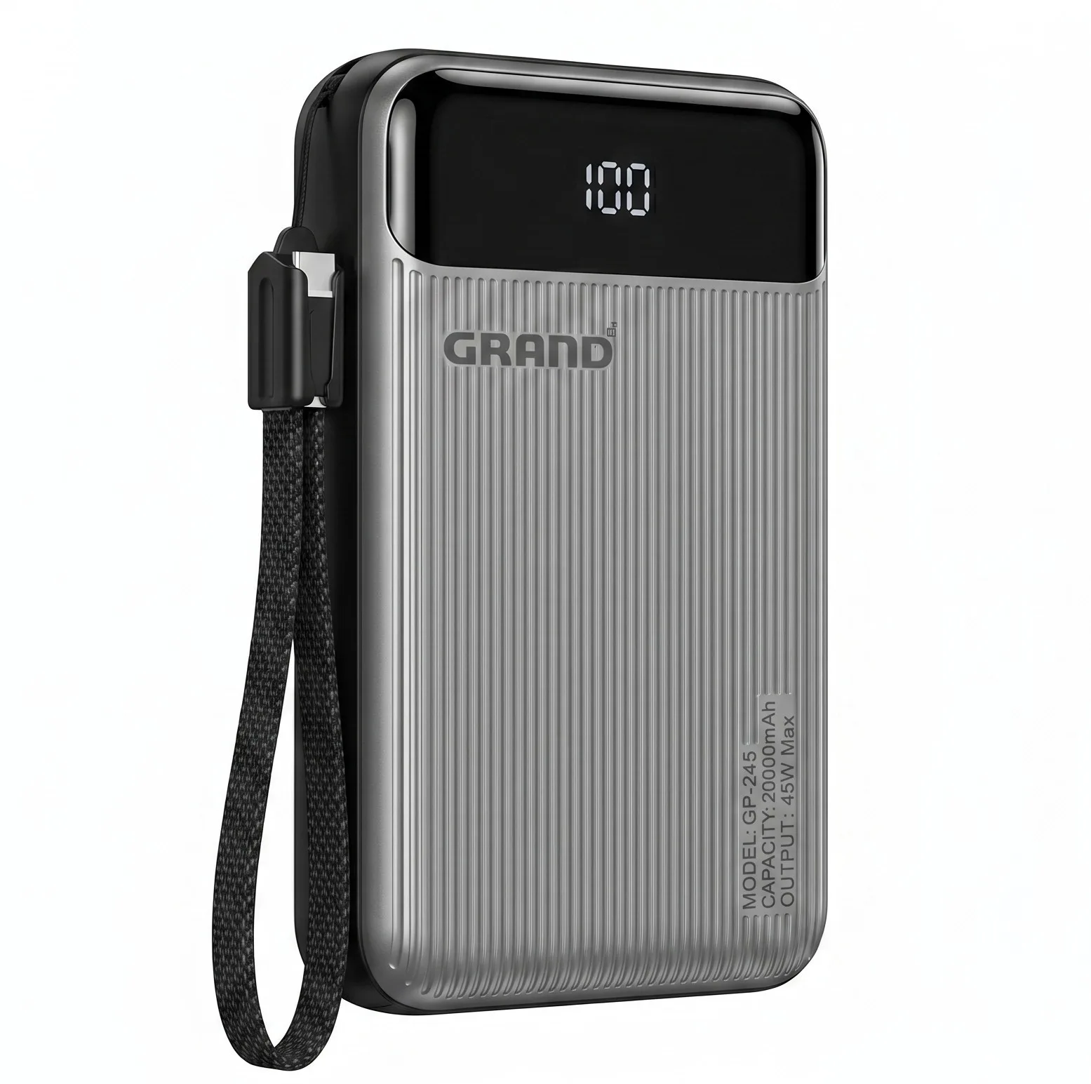 پاوربانک 45 وات گرند اسکای مدل GP-245 ظرفیت 20000 میلی‌آمپرساعت