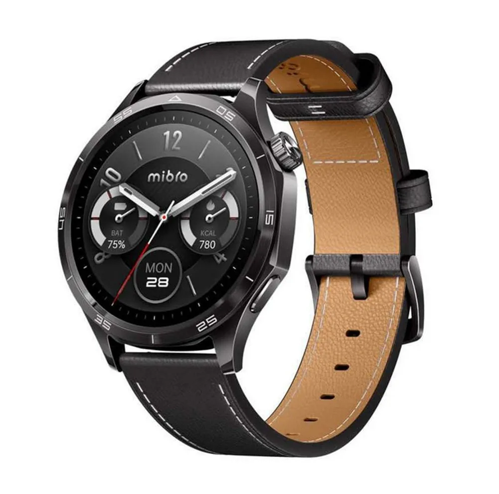 ساعت هوشمند 47 میلی‌متری میبرو مدل Watch GT XPAW026 با بند چرمی