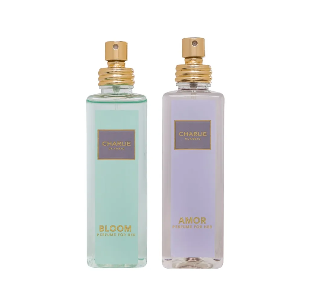 ادوپرفیوم زنانه چارلی مدل bloom - amor  با رایحه معتدل حجم 100 میلی‌لیتر مجموعه 2 عددی