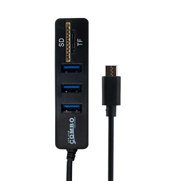 هاب 3 پورت USB-C کمبو مدل 2in1