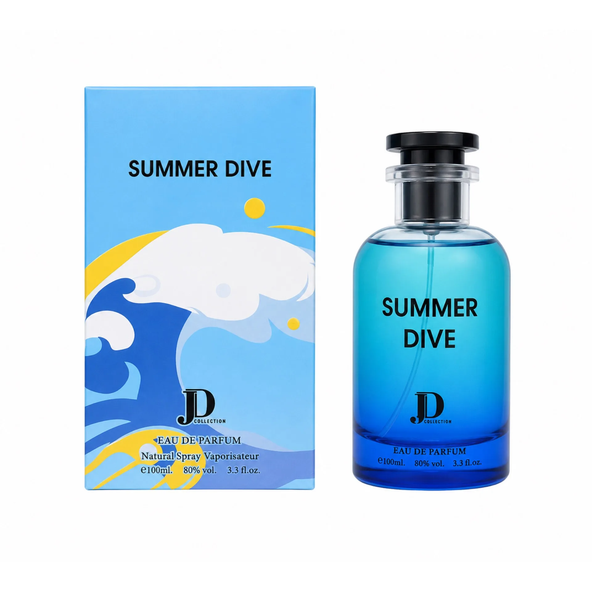ادوپرفیوم مردانه دیجی کالکشن مدل SUMMER DIVE  با رایحه خنک حجم ۱۰۰ میلی لیتر