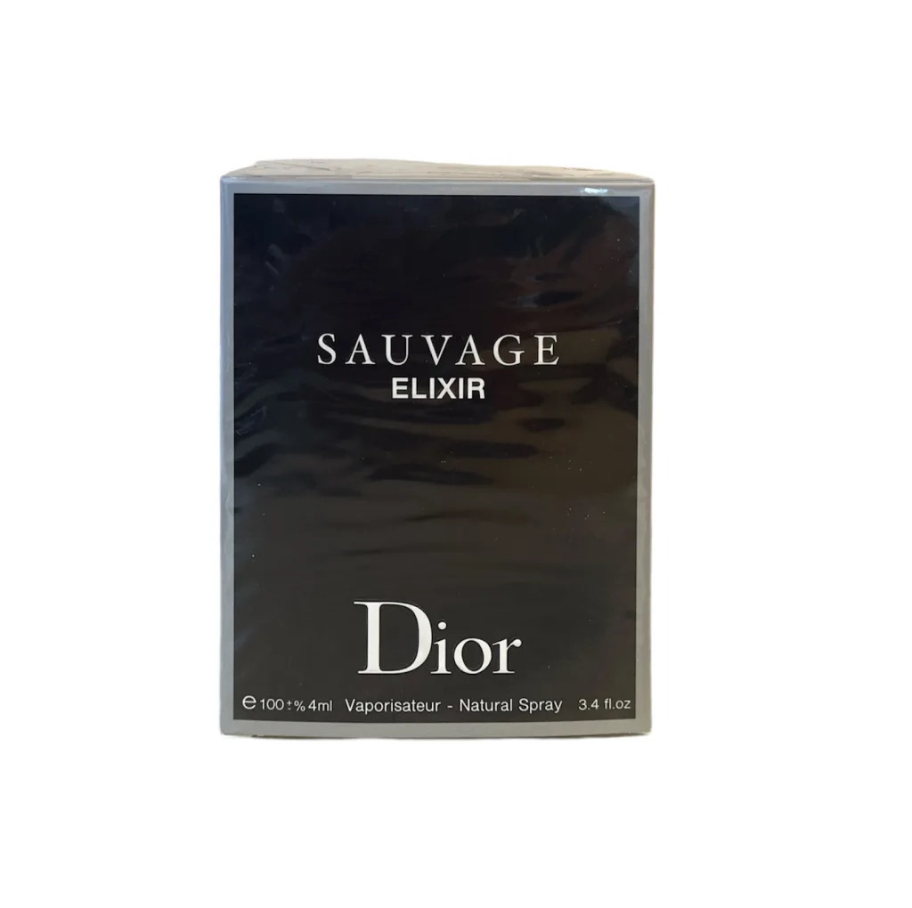ادو پرفیوم مردانه نیو پرستیژ کالر مدل Sauvage elixir رایحه گرم حجم ۱۰۰ میلی لیتر