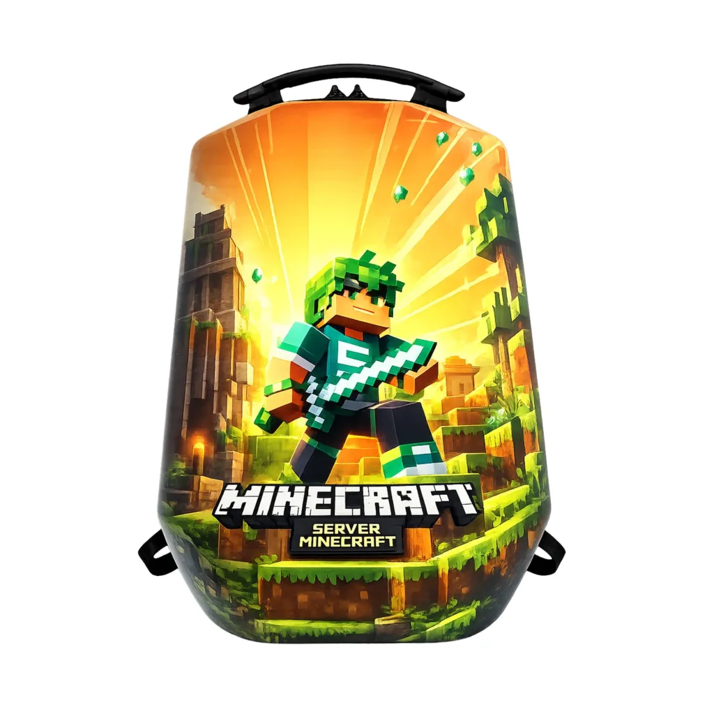 کوله پشتی مدرسه مارینوکس مارول مدل Minecraft