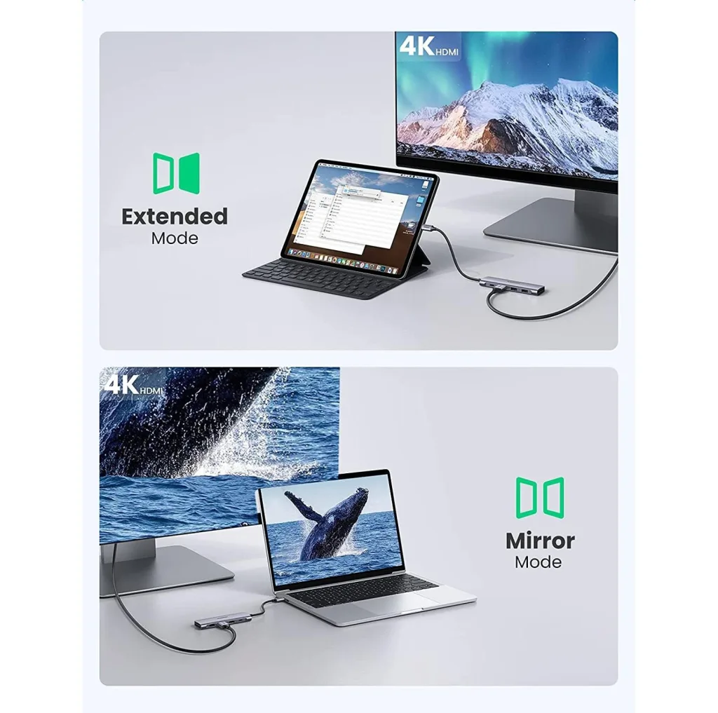 هاب 2 پورت USB-C به USB 3.0 یوگرین مدل70411-CM195