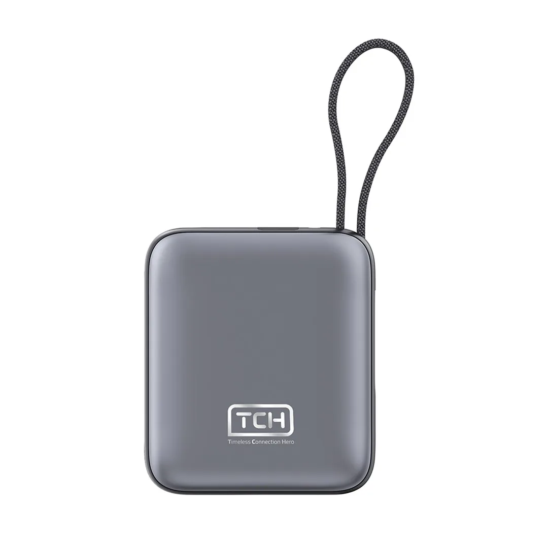پاوربانک 22.5 وات تی سی اچ مدل Mini 1020 ظرفیت 10000 میلی‌آمپرساعت به همراه کابل تبدیل USB-C به لایتنینگ